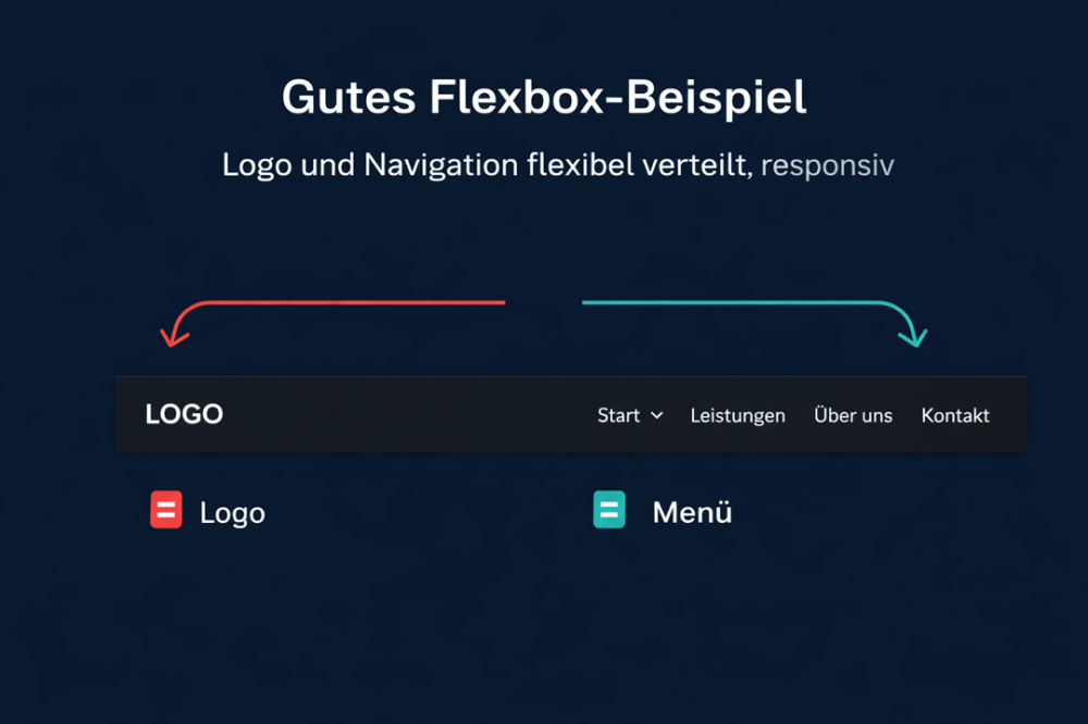 Infographic: CSS Flexbox &ndash; container, items, axis and alignment