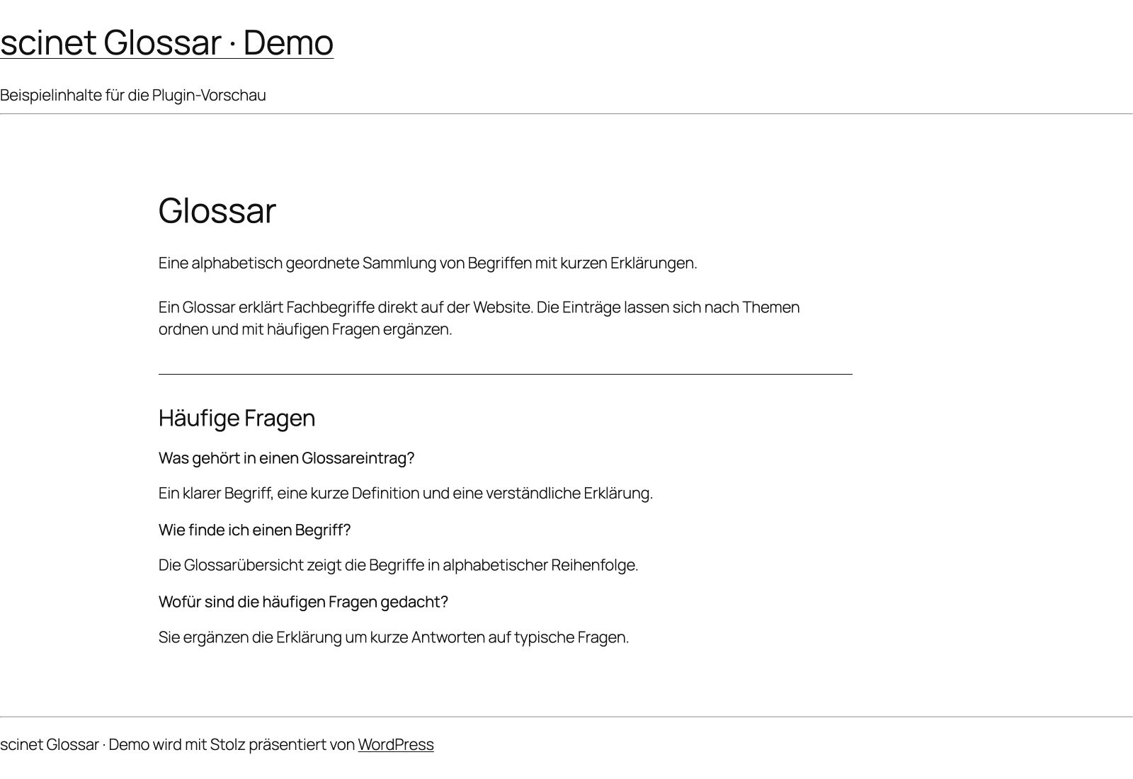 Begriff Glossar mit Kurzdefinition, Erklärung und drei häufigen Fragen samt Antworten.