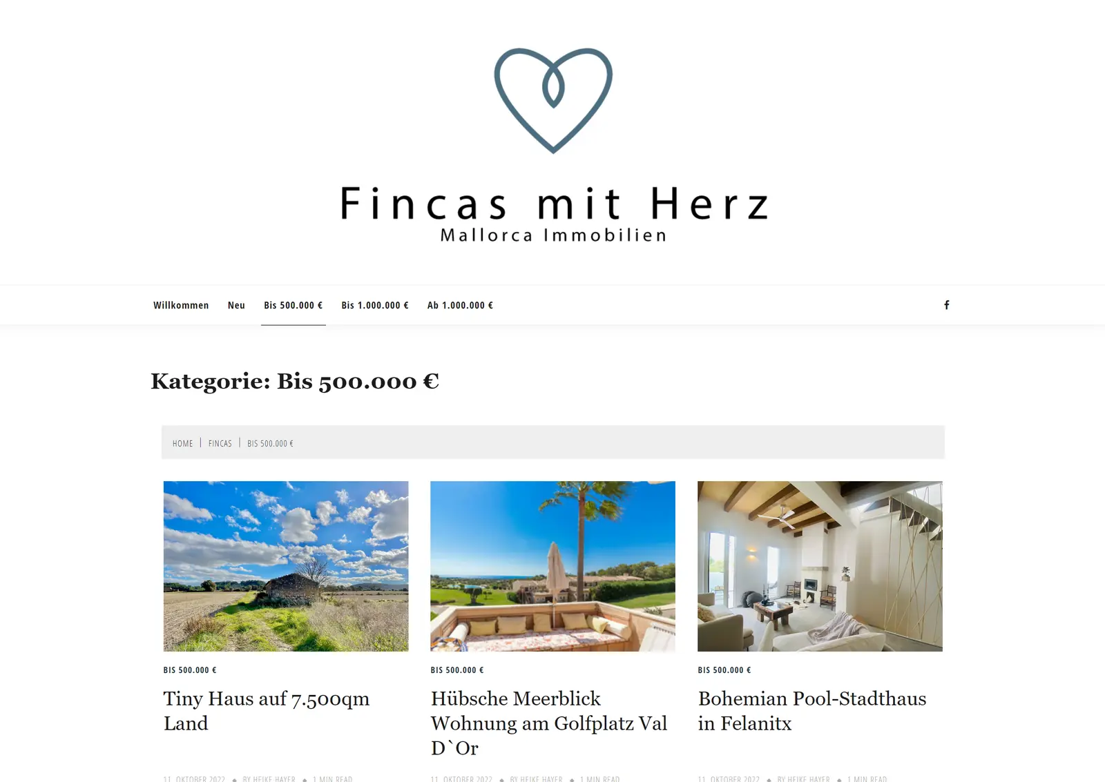 Projektvorschau: Fincas mit Herz