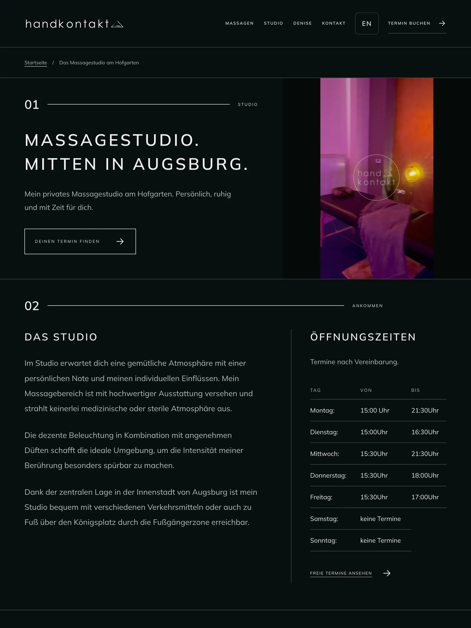 Projektansicht: Handkontakt – Massage in Augsburg – 3