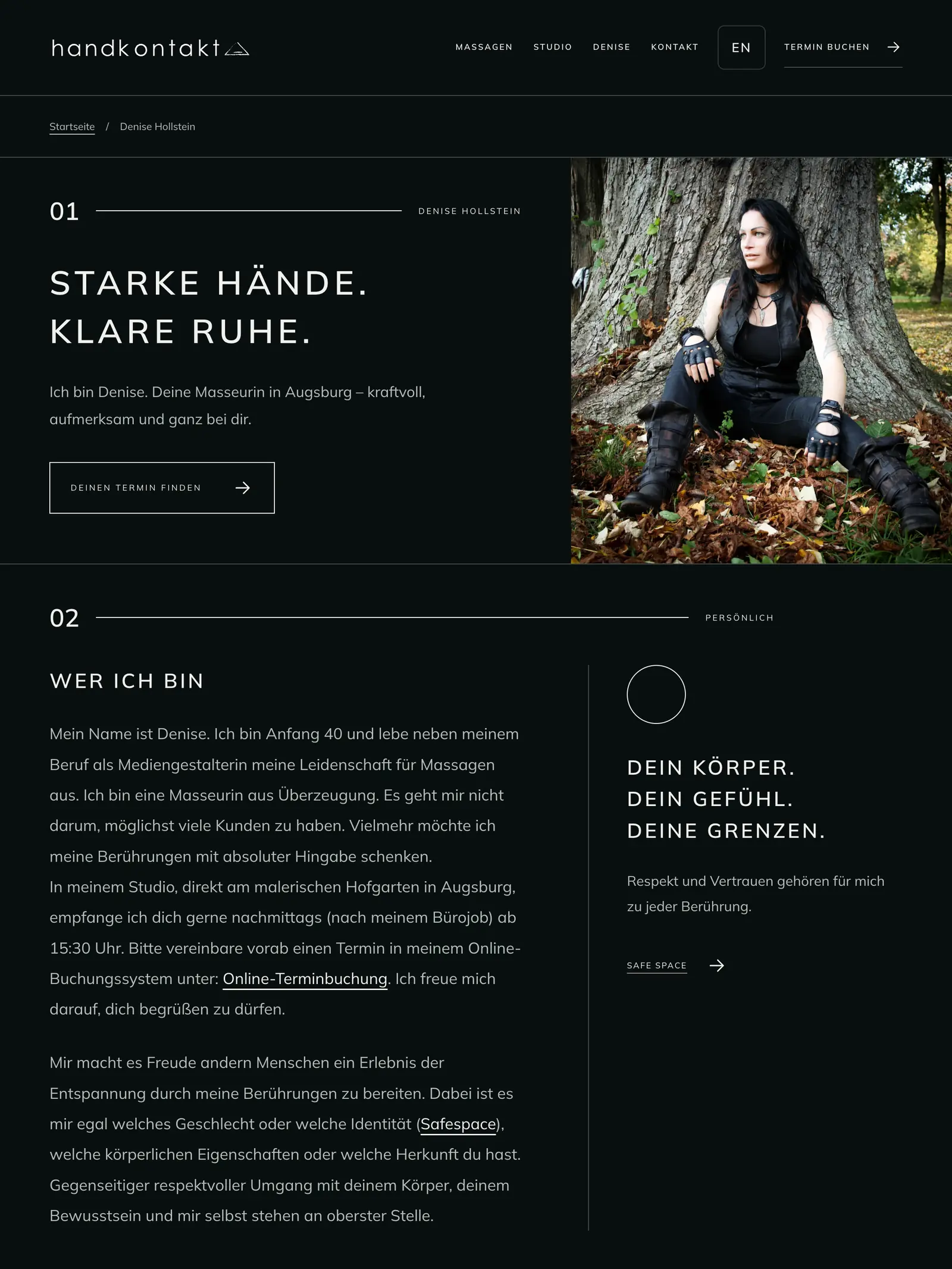 Projektansicht: Handkontakt – Massage in Augsburg – 4
