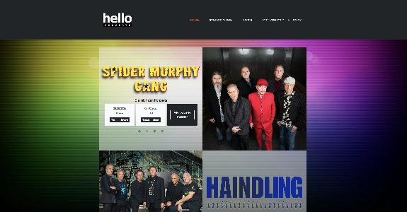 helloconcerts.de Konzertagentur - scinet - Webdesign in Augsburg