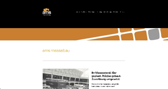 ams Messebau - scinet - Webdesign in Augsburg