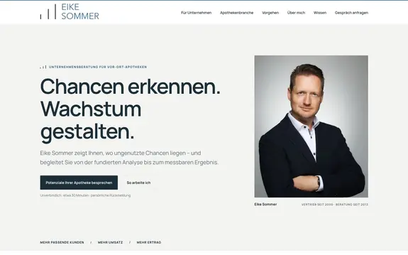 Eike Sommer Unternehmensberatung - scinet - Web Agency in Augsburg