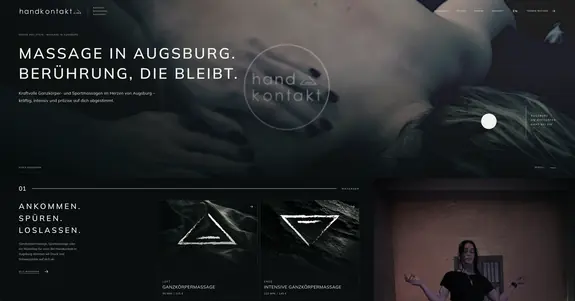 Handkontakt – Massage in Augsburg - scinet - Web Agency in Augsburg