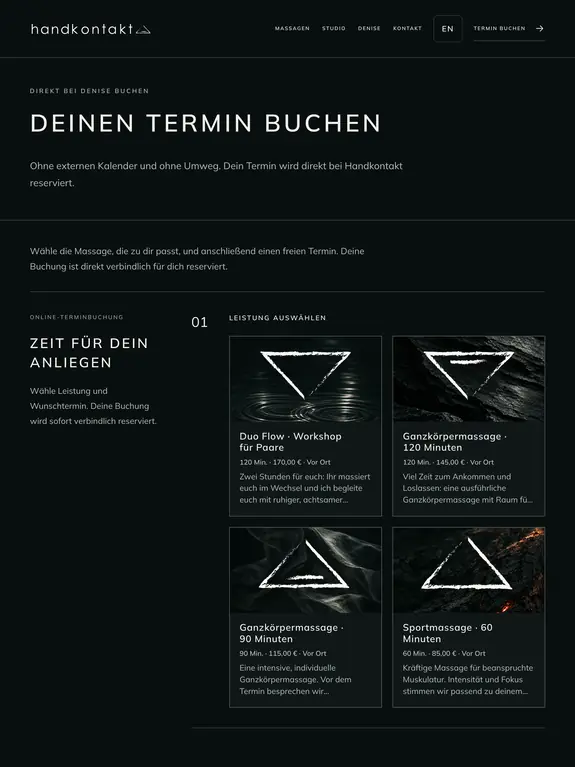 Handkontakt – Massage in Augsburg - scinet - Web Agency in Augsburg