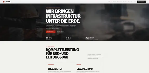 TK-Bau GmbH - scinet - Web Agency in Augsburg
