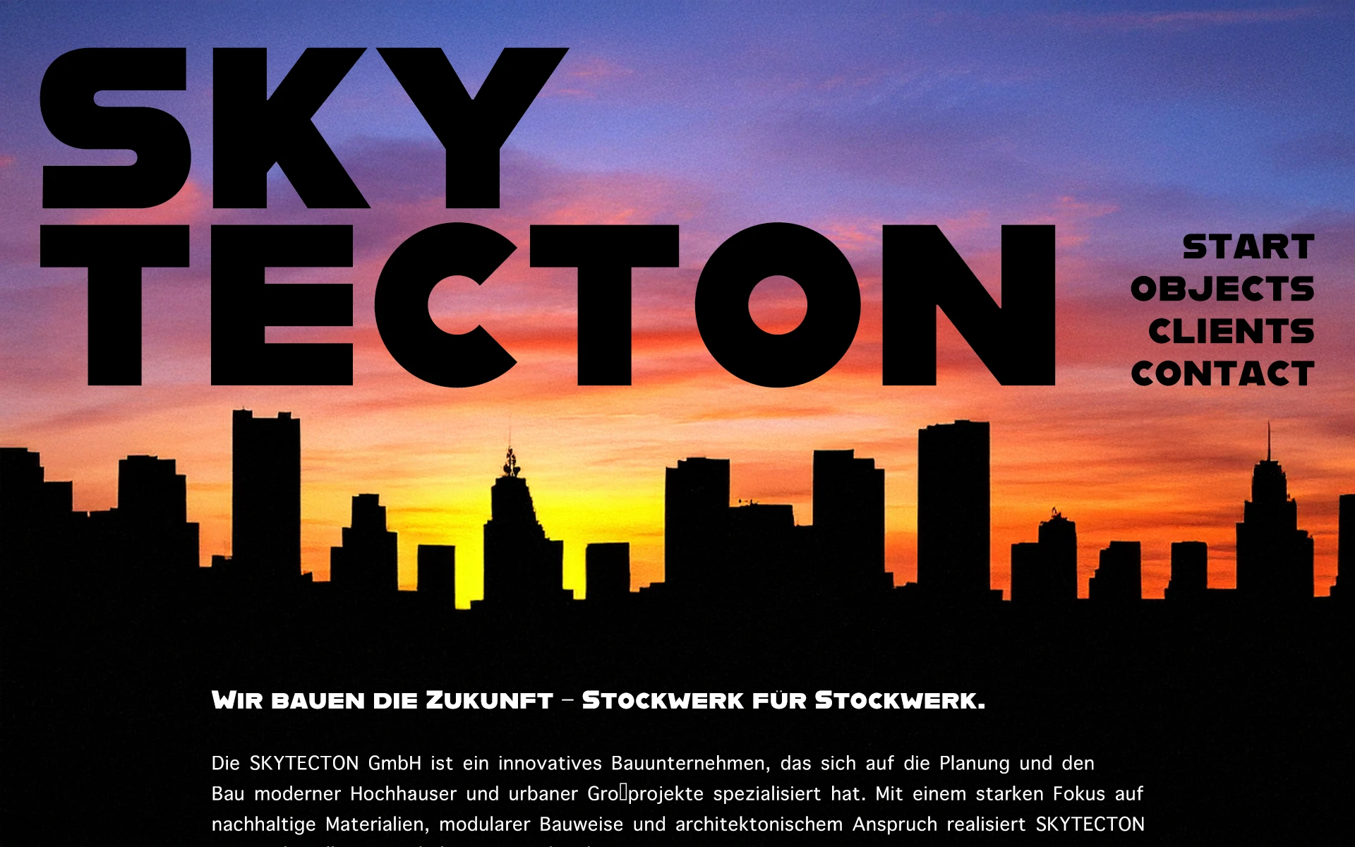 Webdesign Brutalismus Beispiel